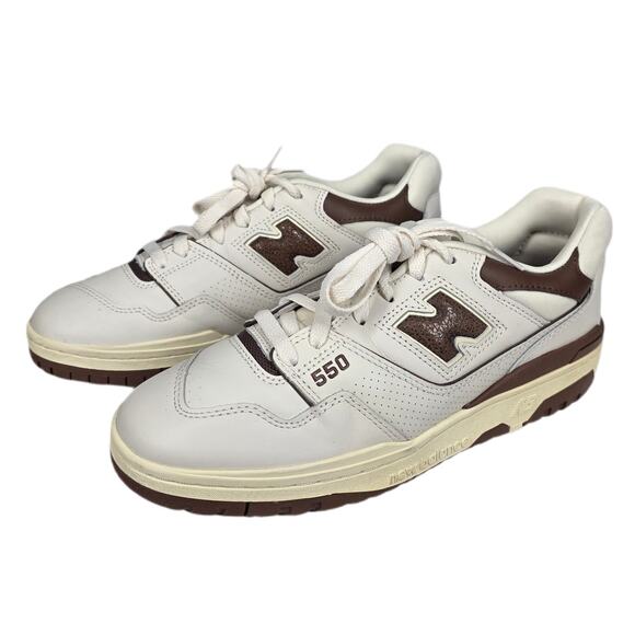 AIME LEON DORE x NEW BALANCE 550 – 2022 – WHITE/BROWN – MEN’S SIZE 9 D – NIB main image 7
